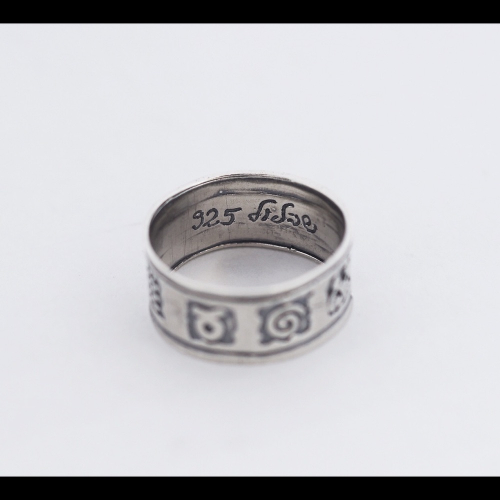 DIDAE ISRAEL SHABLOOL 925 Silver Symbol Band Ring